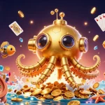 Win big with siu88 in a vibrant 3D gaming scene filled with golden coins and excitement.